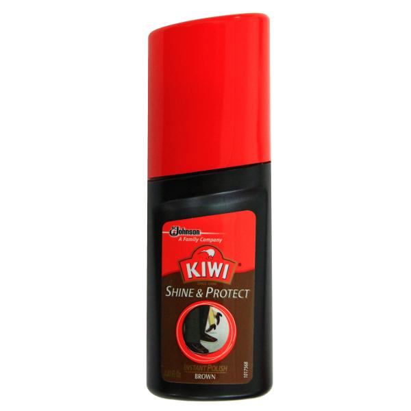 【並行輸入品】KIWI Shine &amp; Protect Polish Brown, Travel S...
