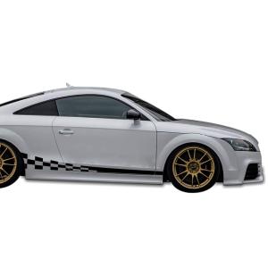 【並行輸入品】デカール ステッカー ビニール サイド ウェーブ 仕上げ ストライプ キット Audi TT RS TTS 2006 2014 対