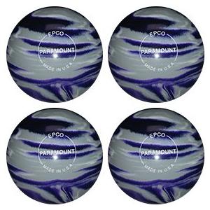 【並行輸入品】EPCO Candlepin Bowling ball Marbleized パープル、グレー&ホワイト 4 Balls