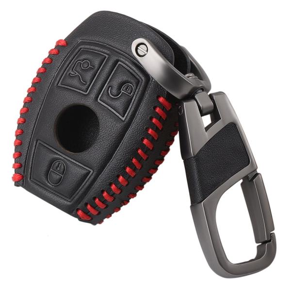 【並行輸入品】スマート3buttonレザーキーカバーバッグFobシェル車のキーケースMercedes...