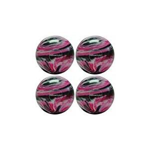 【並行輸入品】EPCO Candlepin Bowling ball Marbleized マゼンタ、ブラック&ホワイト4つボール 4 1