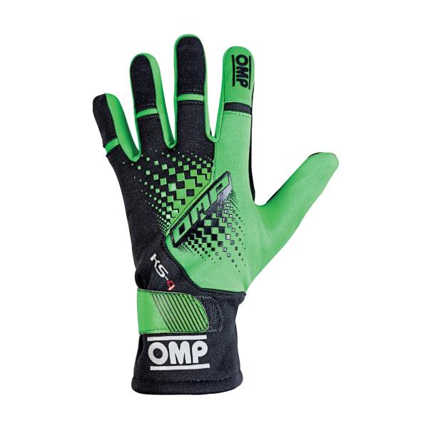【並行輸入品】OMP KS 4 GLOVE グリーン×ブラック XSサイズ レーシンググローブ レー...