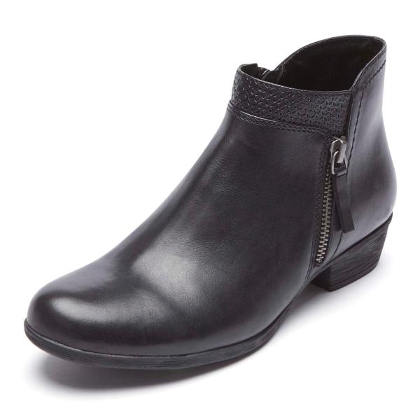 Rockport Women&apos;s Carly Bootie Ankle Boot, Black Le...