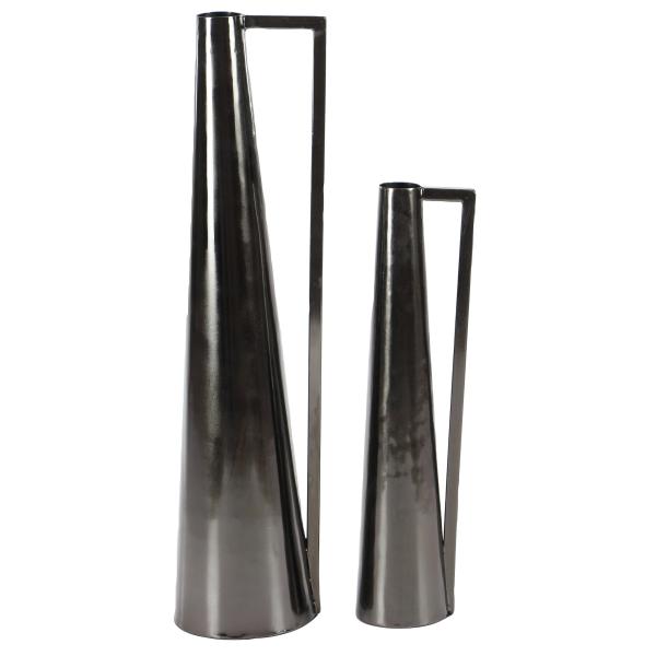 Deco 79 57430 金属花瓶 ブラック Deco 79 Metal Decorative V...
