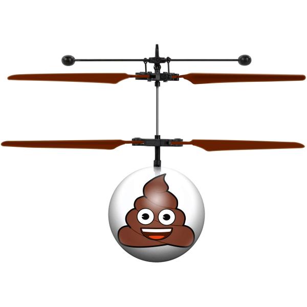 Poop Emoji IR UFO Ball Helicopter Poop Emoji IR UF...