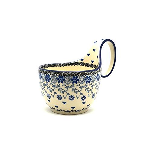 【並行輸入品】Polish Pottery ループハンドルボウル   シルバーレース Polish ...