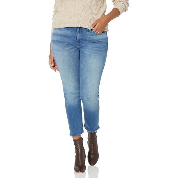 Hudson Jeans Women&apos;s Tally Mid Crop Skinny Raw Hem...