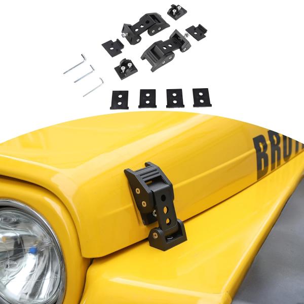 【並行輸入品】RT TCZ ラングラー TJ ボンネットラッチ ロックキット アルミニウム フードキ...