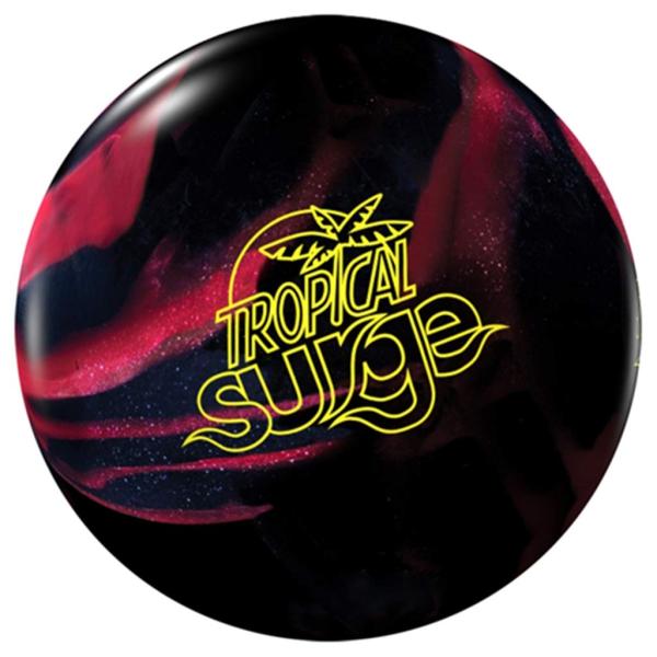 【並行輸入品】Storm トロピカルサージドリル済みボウリングボール ブラック/チェリー 14lbs...