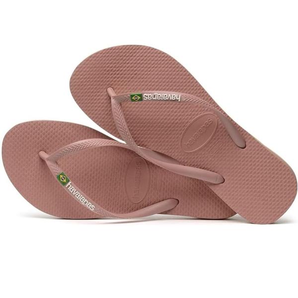 [Havaianas] ビーチサンダル スリムなブラジルのロゴ。 クロッカスローズ 1/2 UK H...