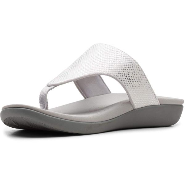 【並行輸入品】Clarks Women&apos;s Brio Vibe Sandal, White Snak...