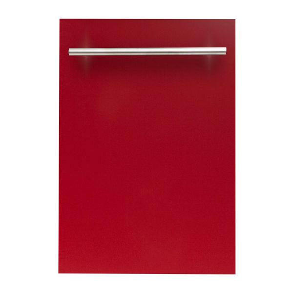 ZLINE 18 in. Top Control Dishwasher in Red Gloss w...