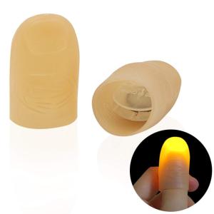 【並行輸入品】loinhgeo Prank Trick Toys,2Pcs LED Light up Finger Thumb Tips Ku