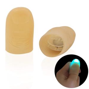 【並行輸入品】loinhgeo Prank Trick Toys,2Pcs LED Light up Finger Thumb Tips Ku