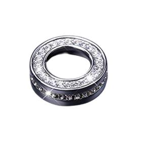 【並行輸入品】NIUHURU カーインテリア トリム キラキラアクセサリー ラインストーン デカール 音量ノブカバーリング Audi A4L A