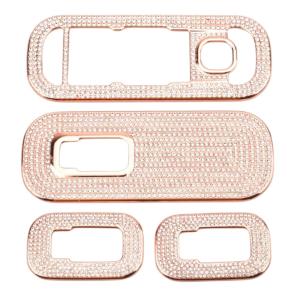 【並行輸入品】カーインテリアアクセサリーウィンドウリフトスイッチボタンクリスタルラインストーンアップリケに適していますメルセデス・ベンツA Bク