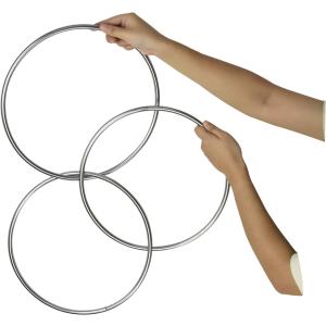 【並行輸入品】SUMAG Chinese Linking Rings 3 Pcs Metal Rings Magic Tricks for