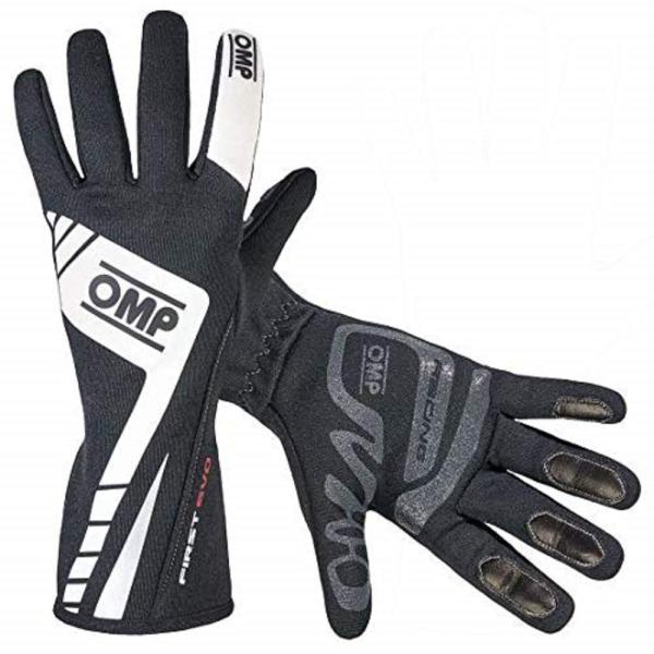 【並行輸入品】OMP FIRST EVO GLOVE ブラック Mサイズ レーシンググローブ FIA...