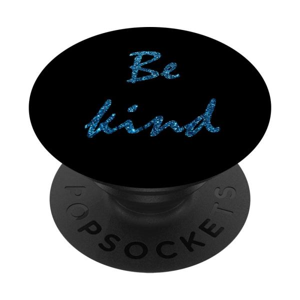 Be Kind Blue in Black Design Motivational Quote Ph...