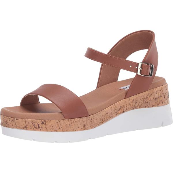 【並行輸入品】Steve Madden Women's Roselita Cognac Leathe...