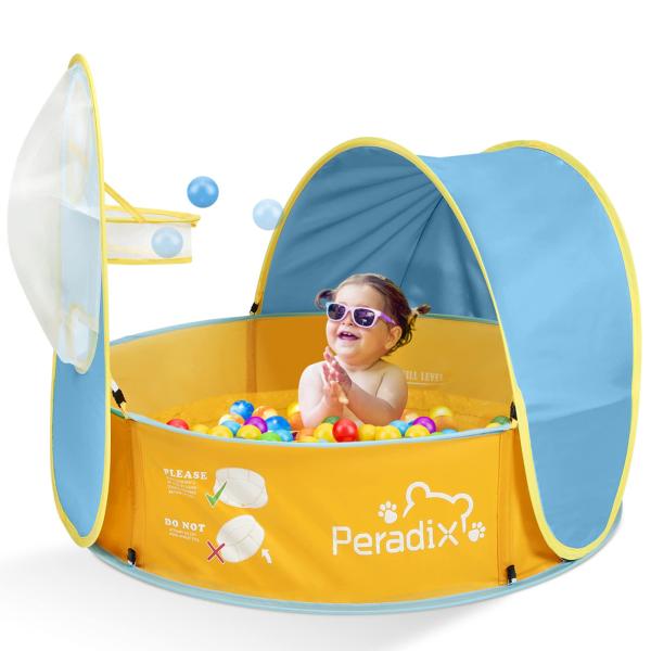 【並行輸入品】Peradix パドリングプール 子供&amp;ペット用 キッズボールピットテント 3イン1 ...