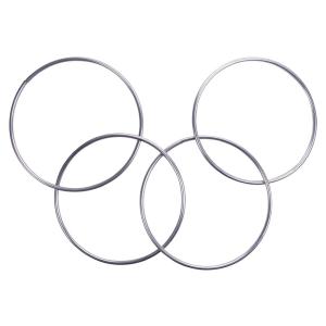 【並行輸入品】Doowops Chinese Linking Rings Magnetic Lock Magic Rings Chrome M