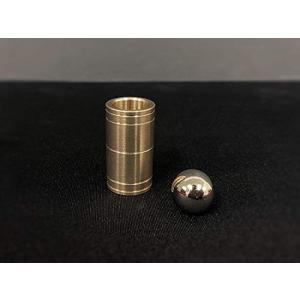 【並行輸入品】Ball and Tube Mystery (Brass) Magic Tricks Steel Ball Sink Down