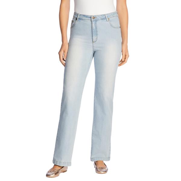 【並行輸入品】Woman Within レディース プラスサイズ プチワイドレッグ ストレッチジーン...