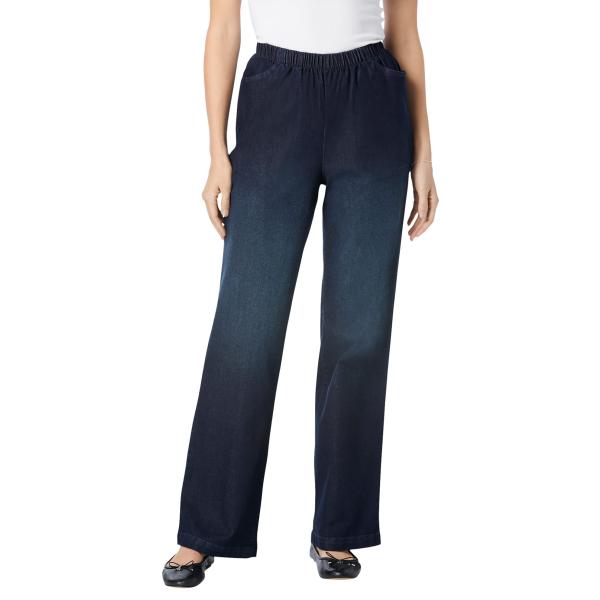 【並行輸入品】Woman Within レディース プラスサイズ トールワイドレッグファインラインジ...