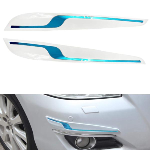 【並行輸入品】idain 2ピース 車 フロント リア バンパープロテクター コーナーガード ラバー...