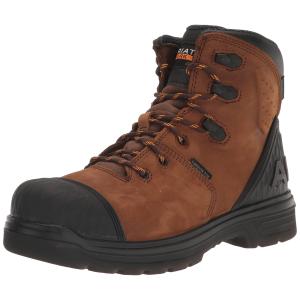 【並行輸入品】ARIAT メンズ Turbo Outlaw 6インチ 防水 カーボントゥ ワークブーツ ウェスタン, 麦茶, 9.5 Ariat