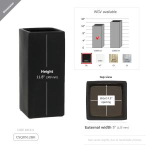 【並行輸入品】WGV セラミックブロック花瓶 ...の詳細画像3