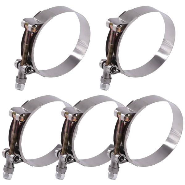 【並行輸入品】Glarks 5個 70 80mm ステンレススチール Tボルト ホースクランプ ター...