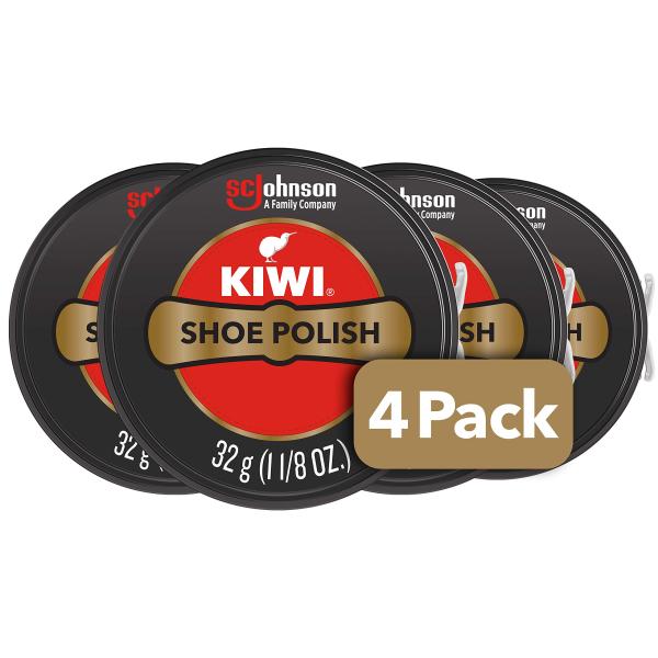 【並行輸入品】KIWI Shoe Polish, Black, 4.5 Ounce, Pack of...