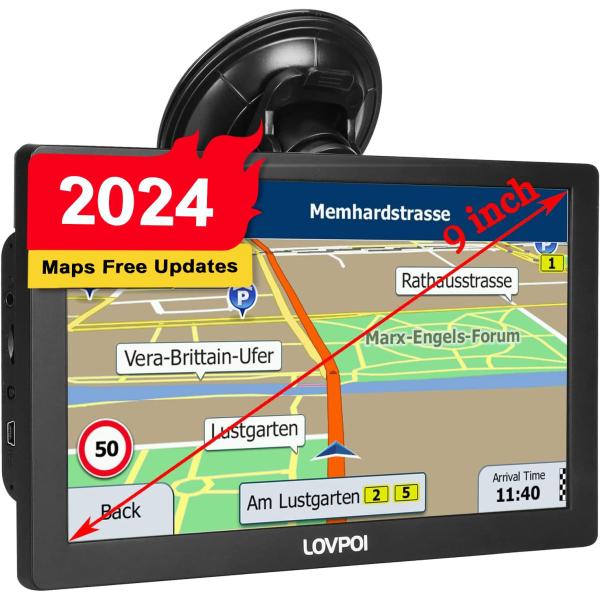 【並行輸入品】LOVPOI GPSナビゲーション トラックカー用 9インチ トラッカー GPS セミ...