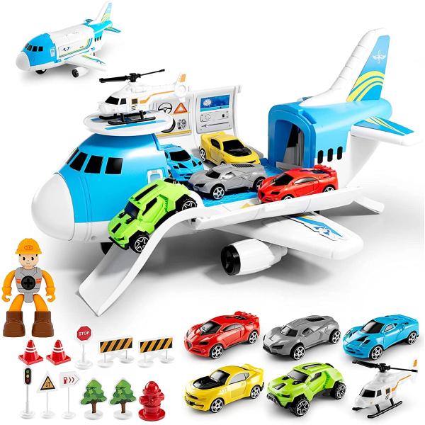 LOVE LIFE 飛行機おもちゃセット 輸送荷物 飛行機 プレイおもちゃ ギフト 3 4 5 6歳...