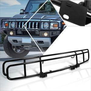 1.5インチ ブラック ステンレススチール ブラシグリル/グリルガード フロントバンパープロテクター 03 09 Hummer H 並行輸入品｜allinone-d