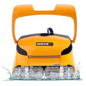 【並行輸入品】DOLPHIN Wave 80 商業用ロボットプールクリーナー キャディ付き 比類のないクリーニング性能を発揮 最大68フィートま