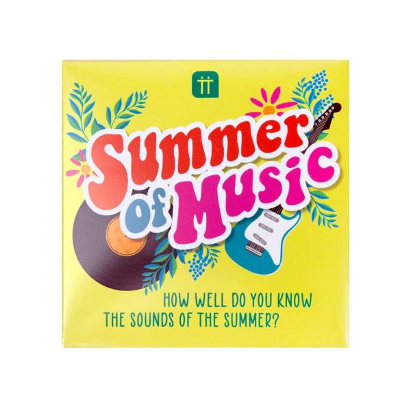 Summer of Music トリビアゲーム 楽しいクイズ質問カードと回答 友人 家族 靴下詰め物...
