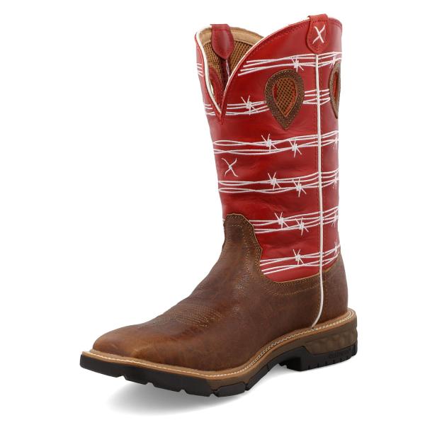 【並行輸入品】Men's 12" Western Work Boot   Casual Wester...