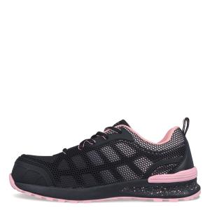 【並行輸入品】Skechers Bulklin Lyndale Composite Toe Black/Pink 8 B (M) Skech