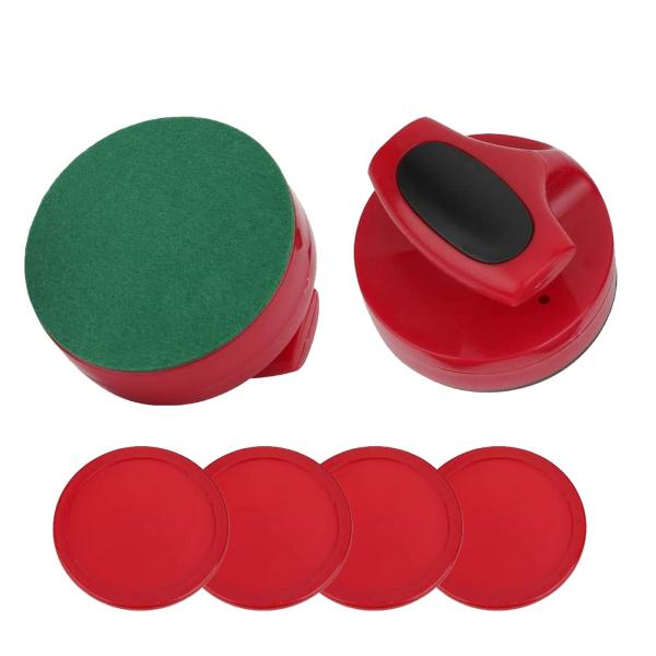 【並行輸入品】OUKENS レッドエアホッケーパック ホッケーゲームテーブル 94mm スライダープ...
