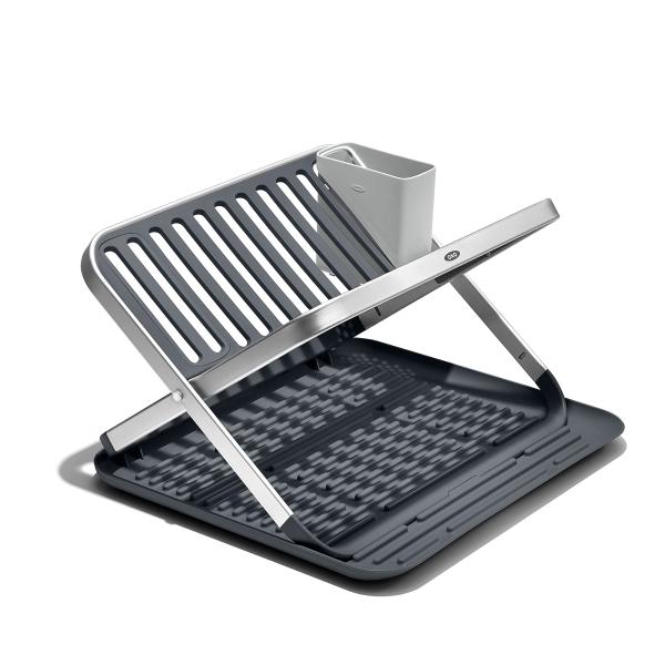 OXO(オクソー) 折り畳み式 水切りラック フラット ディッシュ ラック OXO Good Gri...