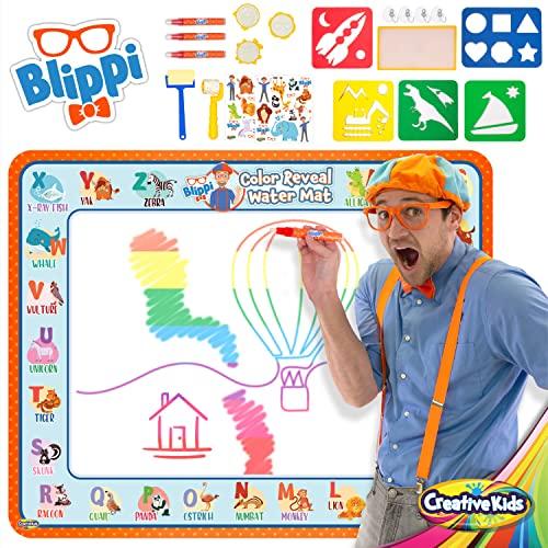 【並行輸入品】Blippi? Water Doodle Mat with Stamps, Stick...