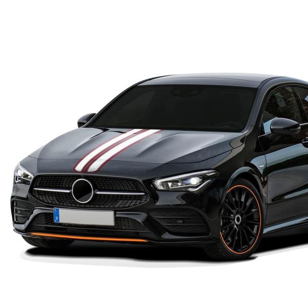 【並行輸入品】50.8&quot; X 9.5&quot; Car Hood Bonnet Stripes Body R...