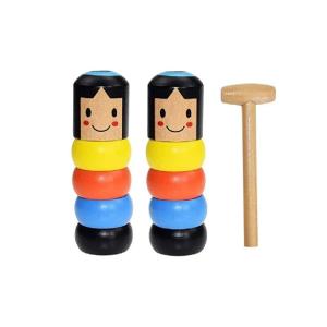 【並行輸入品】XBKPLO Wooden Toy for Kid,Immortal Unbreakable Wooden Man Toy Tr
