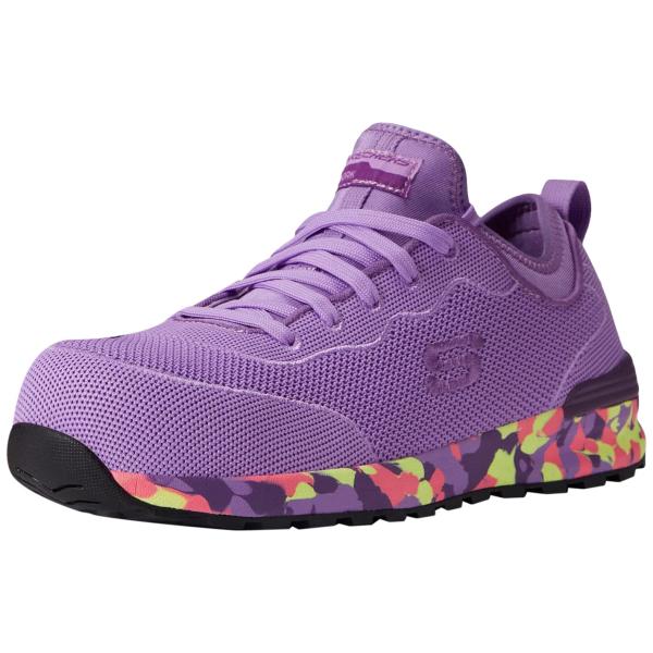 Skechers Bulkin   Balran Comp Toe Purple/Multi 9.5...