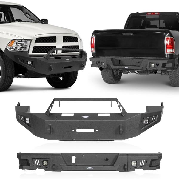 【並行輸入品】Hooke Road Ram 1500 バンパーフロントとリアバンパーキット ダッジ・...