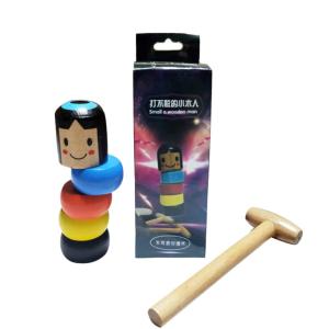 【並行輸入品】Mingkai Interesting Magic Toy,Little Wooden Man, Who Cant Beat,