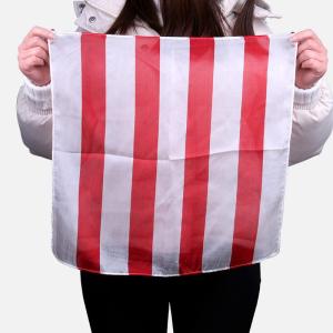 【並行輸入品】SUMAG Striped Silk (Red and White) Magic Tricks Silk 45 cm/17.7